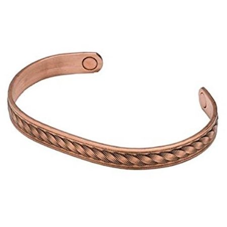 SABONA Sabona 53665 Rope Magnetic Wristband - Copper; Large 53665